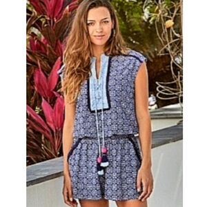 Cabana Life Blue Romper UPF 50+